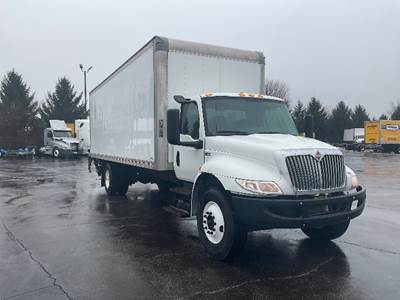 International MV607 Box Truck - 220HP, 6 Speed Automatic, Roll up Door