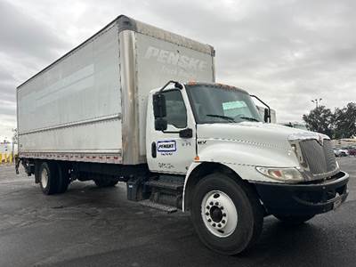 International MV607 Box Truck - 220HP, 6 Speed Automatic, Roll up Door