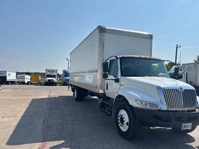 International MV607 Box Truck - 220HP, 6 Speed Automatic, Roll up Door