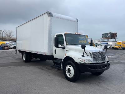 International MV607 Box Truck - 220HP, 6 Speed Automatic, Roll up Door