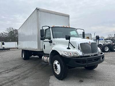 International MV607 Box Truck - 260HP, 6 Speed Automatic, Roll up Door