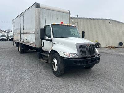 International MV607 Box Truck - 220HP, 6 Speed Automatic, Roll up Door