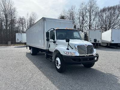International MV607 Box Truck - 220HP, 6 Speed Automatic, Roll up Door