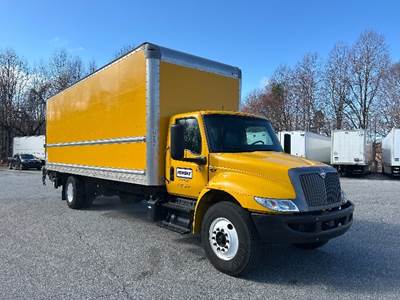 International MV607 Box Truck - 220HP, 6 Speed Automatic, Roll up Door