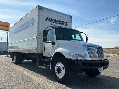 International MV607 Box Truck - 220HP, 6 Speed Automatic, Roll up Door