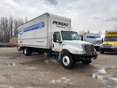 International MV607 Box Truck - 220HP, 6 Speed Automatic, Roll up Door