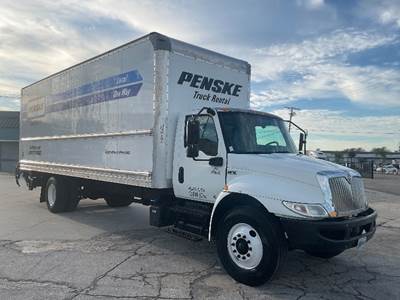 International MV607 Box Truck - 220HP, 6 Speed Automatic, Roll up Door