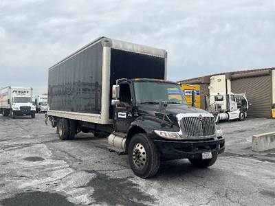 International MV607 Box Truck - 240HP, 6 Speed Automatic, Roll up Door