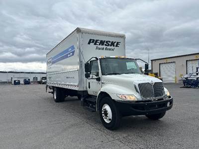 International MV607 Box Truck - 220HP, 6 Speed Automatic, Roll up Door