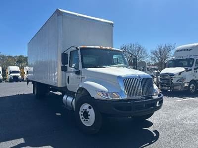 International MV607 Box Truck - 240HP, 6 Speed Automatic, Roll up Door