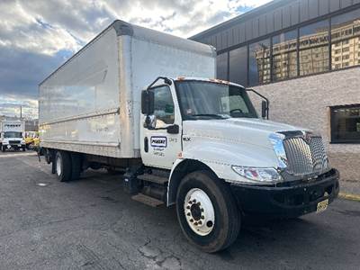 International MV607 Box Truck - 220HP, 6 Speed Automatic, Roll up Door