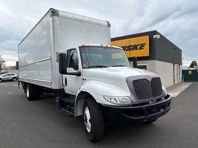 International MV607 Box Truck - 220HP, 6 Speed Automatic, Roll up Door