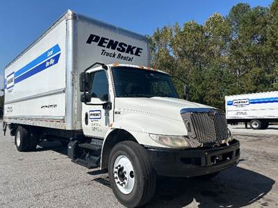 International MV607 Box Truck - 220HP, 6 Speed Automatic, Roll up Door