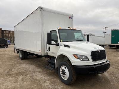 International MV607 Box Truck - 220HP, 6 Speed Automatic, Roll up Door
