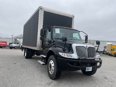 International MV607 Box Truck - 220HP, 6 Speed Automatic, Roll up Door