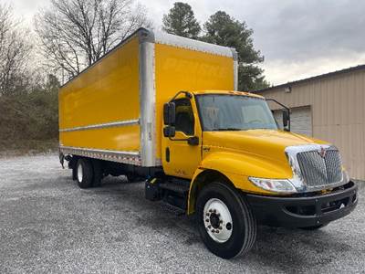 International MV607 Box Truck - 220HP, 7 Speed Automatic, Roll up Door