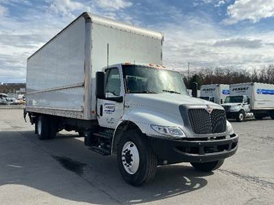 International MV607 Box Truck - 220HP, 6 Speed Automatic, Roll up Door