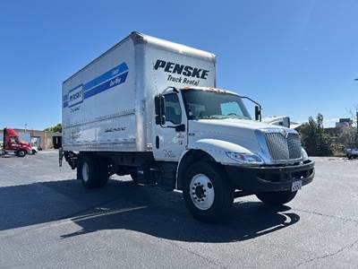 International MV607 Box Truck - 220HP, 6 Speed Automatic, Roll up Door