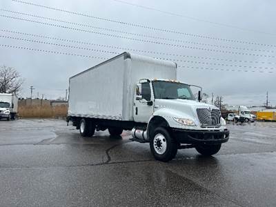 International MV607 Box Truck - 240HP, 7 Speed Automatic, Roll up Door