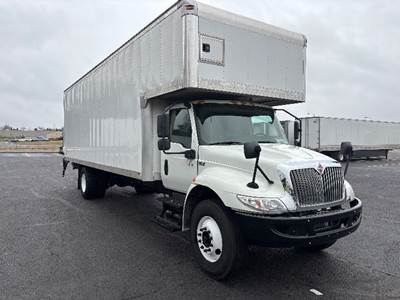 International MV607 Box Truck - 220HP, 6 Speed Automatic, Roll up Door