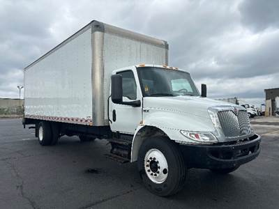 International MV607 Box Truck - 220HP, 6 Speed Automatic, Roll up Door