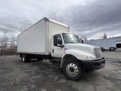 International MV607 Box Truck - 240HP, 6 Speed Automatic, Roll up Door