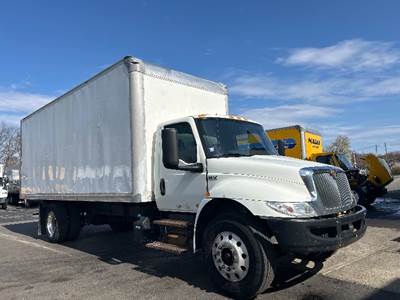 International MV607 Box Truck - 240HP, 6 Speed Automatic, Roll up Door