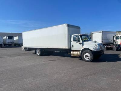 International MV607 Box Truck - 250HP, 6 Speed Automatic, Roll up Door