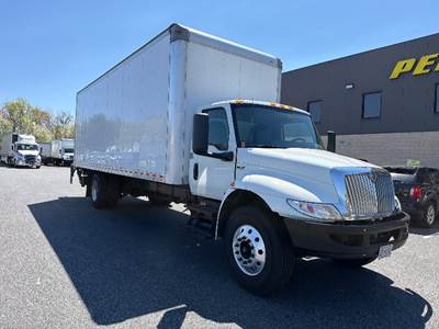International MV607 Box Truck - 220HP, 7 Speed Automatic, Roll up Door