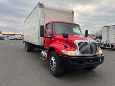 International MV607 Box Truck - 250HP, 6 Speed Automatic, Roll up Door