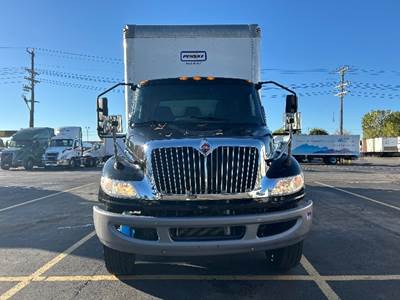 International MV607 Box Truck - 240HP, 7 Speed Automatic, Roll up Door