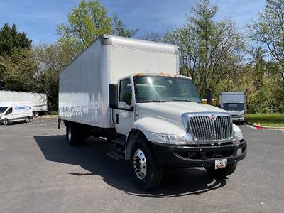 International MV607 Box Truck - 220HP, 6 Speed Automatic, Roll up Door