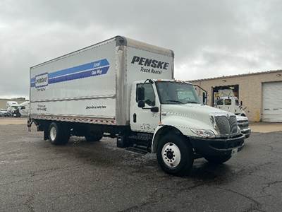 International MV607 Box Truck - 220HP, 6 Speed Automatic, Roll up Door