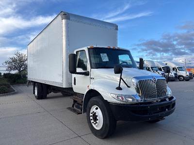International MV607 Box Truck - 220HP, 6 Speed Automatic, Roll up Door