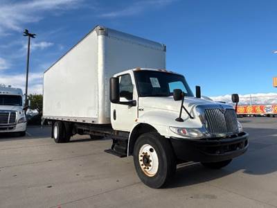 International MV607 Box Truck - 220HP, 6 Speed Automatic, Roll up Door