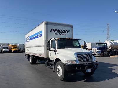 International MV607 Box Truck - 220HP, 6 Speed Automatic, Roll up Door