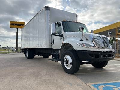 International MV607 Box Truck - 240HP, 6 Speed Automatic, Roll up Door
