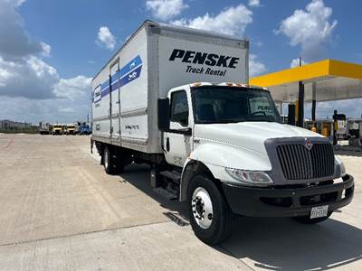 International MV607 Box Truck - 220HP, 6 Speed Automatic, Roll up Door