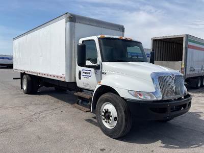 International MV607 Box Truck - 220HP, 6 Speed Automatic, Roll up Door