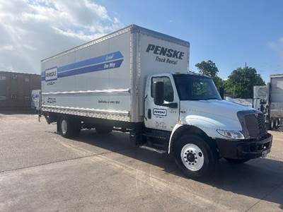 International MV607 Box Truck - 220HP, 6 Speed Automatic, Roll up Door
