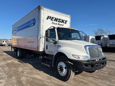 International MV607 Box Truck - 220HP, 6 Speed Automatic, Roll up Door
