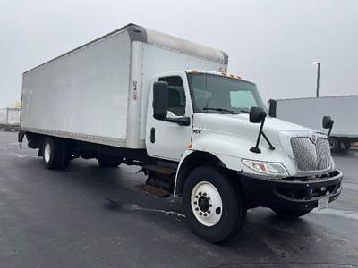 International MV607 Box Truck - 220HP, 6 Speed Automatic, Roll up Door