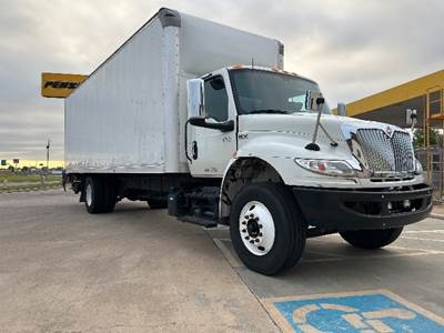 International MV607 Box Truck - 240HP, 6 Speed Automatic, Roll up Door