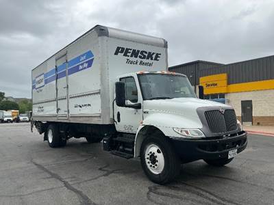 International MV607 Box Truck - 220HP, 6 Speed Automatic, Roll up Door