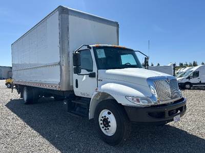International MV607 Box Truck - 220HP, 6 Speed Automatic, Roll up Door