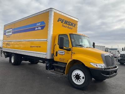 International MV607 Box Truck - 220HP, 6 Speed Automatic, Roll up Door