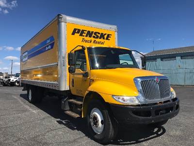 International MV607 Box Truck - 220HP, 6 Speed Automatic, Roll up Door