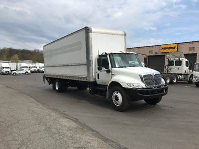 International MV607 Box Truck - 220HP, 6 Speed Automatic, Roll up Door
