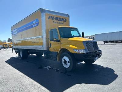 International MV607 Box Truck - 220HP, 6 Speed Automatic, Roll up Door