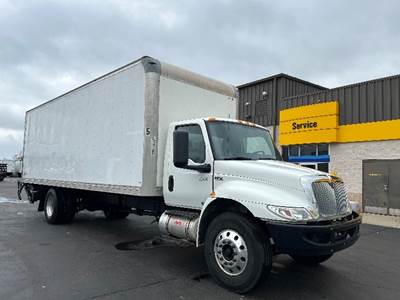 International MV607 Box Truck - 220HP, 6 Speed Automatic, Roll up Door